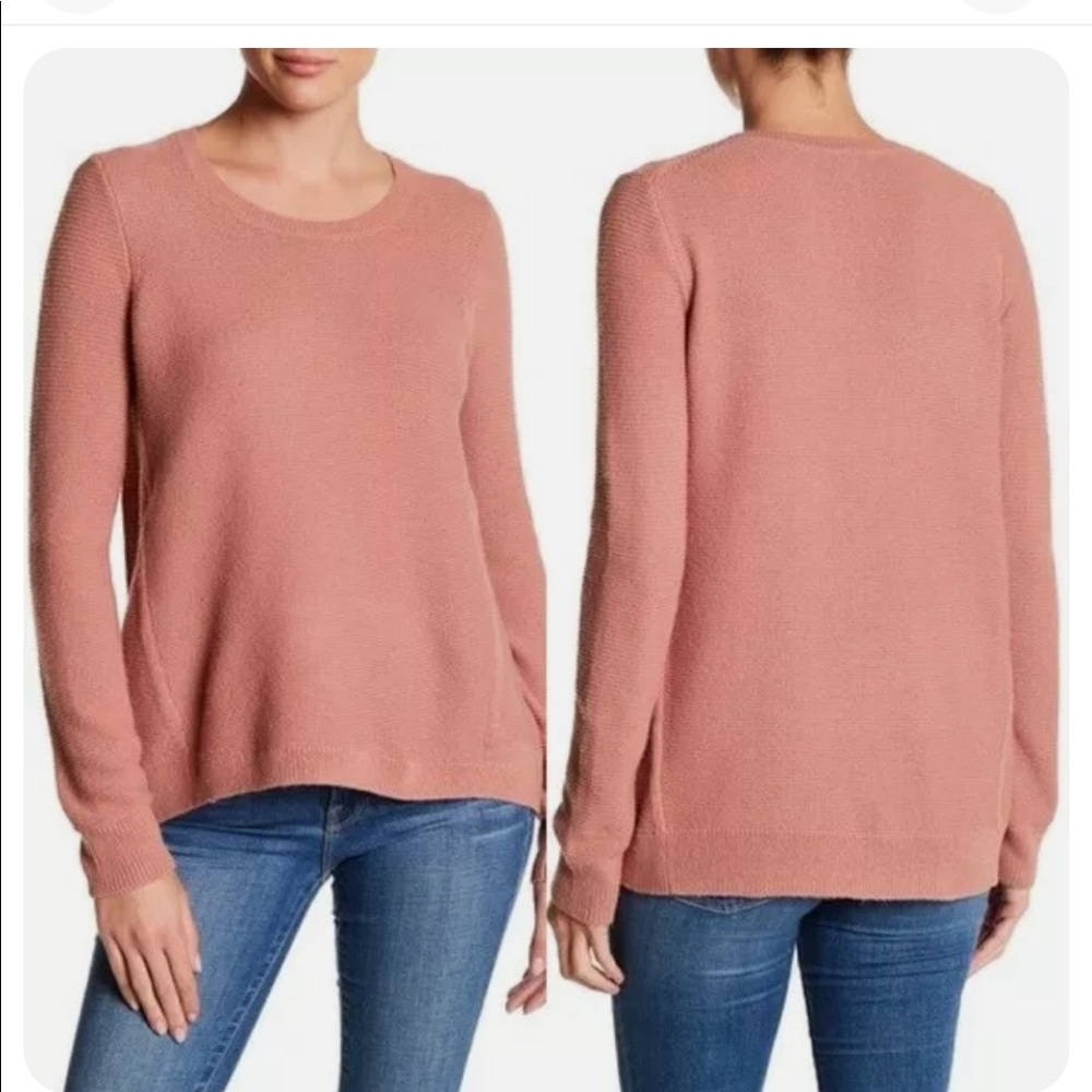 Madewell Riverside Texture Sweater Pink Size Small